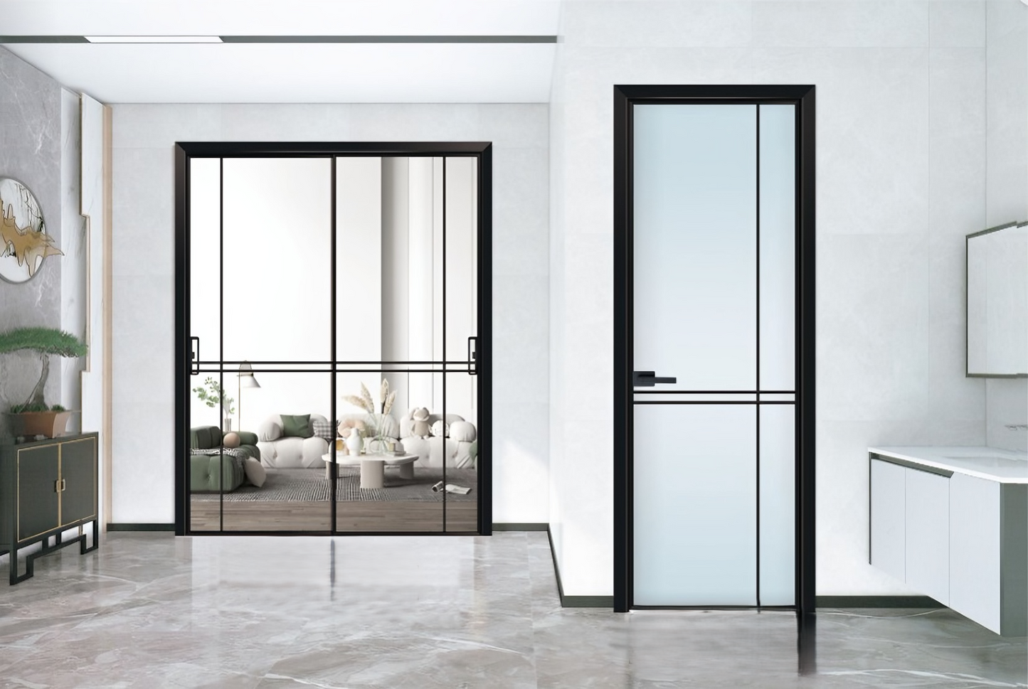 Sleek Horizon Double Door