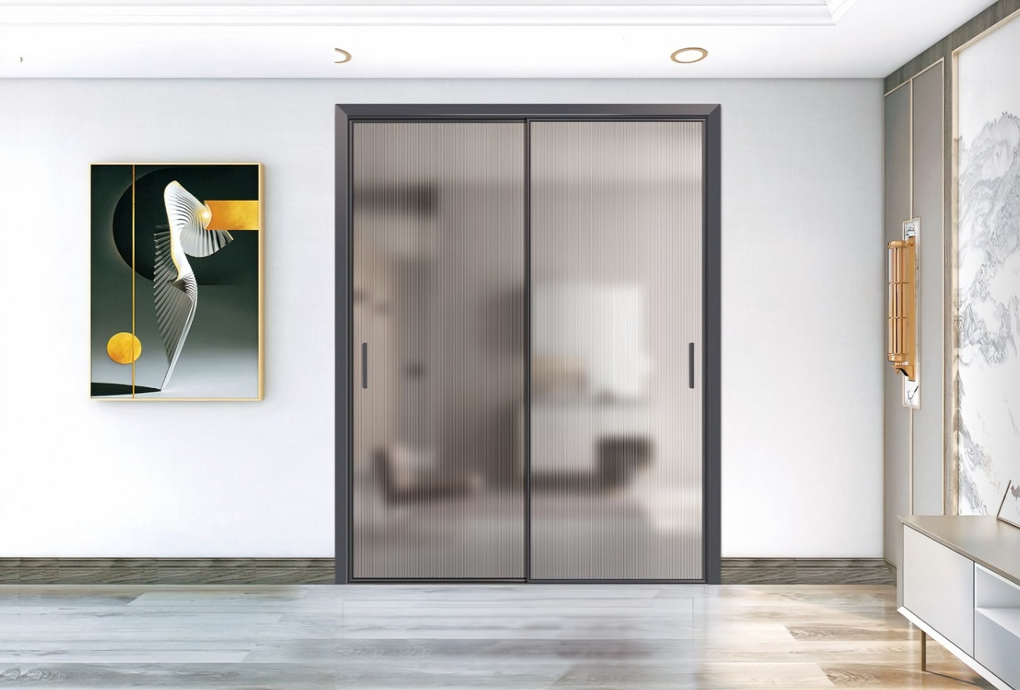 Stria Double Glass Doors