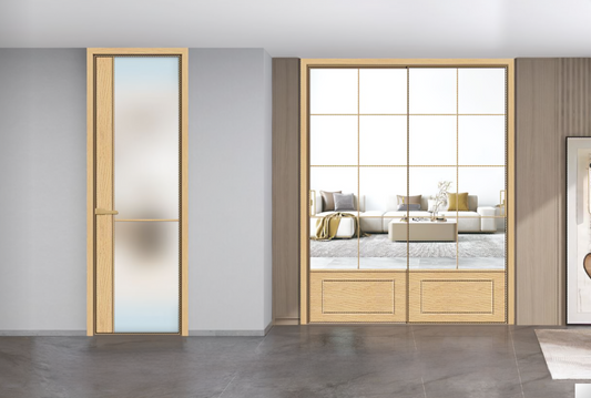 Maple Frost Glass Door