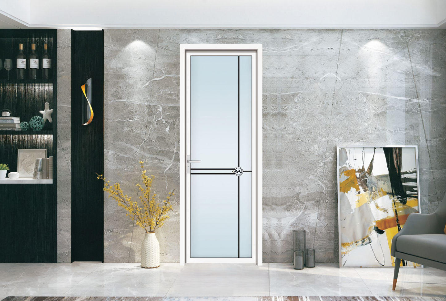 Ornate Circle Frost Door